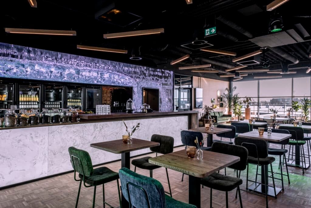 Ontmoetingsruimte op de locatie van De Netwerqer in Zwolle